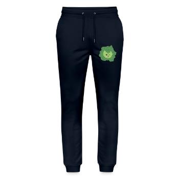 Salad Vegetable Costume Carnival Carnival Partner Shirt - Stanley/Stella Mover Unisex Organic Jogging Trousers - navy - Front - Marisol (170cm) & Nik (191cm)