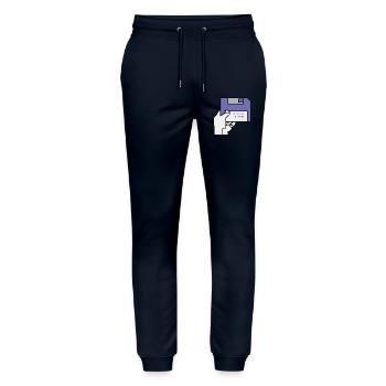 Work bench - Stanley/Stella Mover Unisex Organic Jogging Trousers - navy - Front - Marisol (170cm) & Nik (191cm)