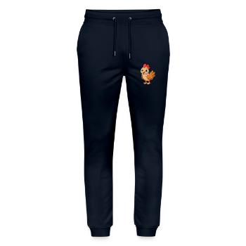 Huhn Niedliches Maskottchen Zeichentrickfigur Kawaii - Stanley/Stella Unisex Bio Jogginghose Mover  - Navy - Vorne - Marisol (170cm) & Nik (191cm)
