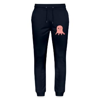 Octopus marine animals - Stanley/Stella Mover Unisex Organic Jogging Trousers - navy - Front - Marisol (170cm) & Nik (191cm)