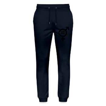 Gender Equality Symbol Emancipation Equality - Stanley/Stella Mover Unisex Organic Jogging Trousers - navy - Front - Marisol (170cm) & Nik (191cm)