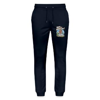 Yeti für Abenteuer - Stanley/Stella Unisex Bio Jogginghose Mover  - Navy - Vorne - Marisol (170cm) & Nik (191cm)