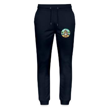 Hawk Lustige Cartoon Sommer Strand Sonnenbrille Aufkleber - Stanley/Stella Unisex Bio Jogginghose Mover  - Navy - Vorne - Marisol (170cm) & Nik (191cm)