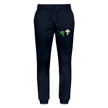 Erschrockener Brokkoli Blumenkohl - Stanley/Stella Unisex Bio Jogginghose Mover  - Navy - Vorne - Marisol (170cm) & Nik (191cm)