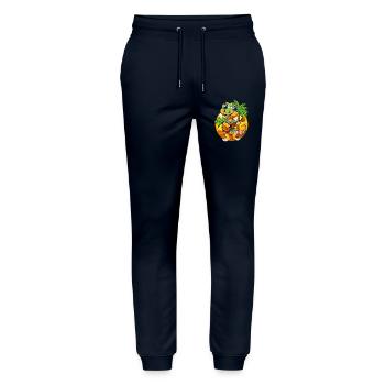 Lustige Schlange Sommer Strand Sonnenbrille Hawaiianisch - Stanley/Stella Unisex Bio Jogginghose Mover  - Navy - Vorne - Marisol (170cm) & Nik (191cm)