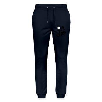 Chillax-Modus - Stanley/Stella Unisex Bio Jogginghose Mover  - Navy - Vorne - Marisol (170cm) & Nik (191cm)