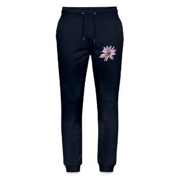 Blume pastell Blume Blumen pastell Blumen flieder - Stanley/Stella Unisex Bio Jogginghose Mover  - Navy - Vorne - Marisol (170cm) & Nik (191cm)
