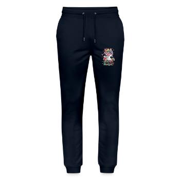 Wissenschaftliche Magie! - Stanley/Stella Unisex Bio Jogginghose Mover  - Navy - Vorne - Marisol (170cm) & Nik (191cm)