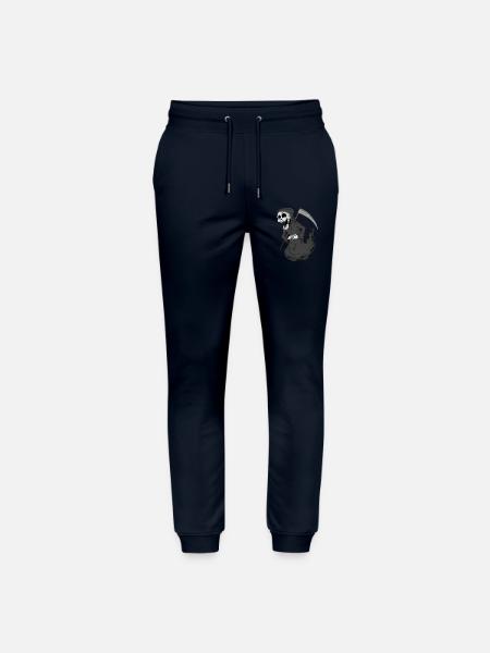 Grim Reaper laughs funny - Stanley/Stella Mover Unisex Organic Jogging Trousers - navy