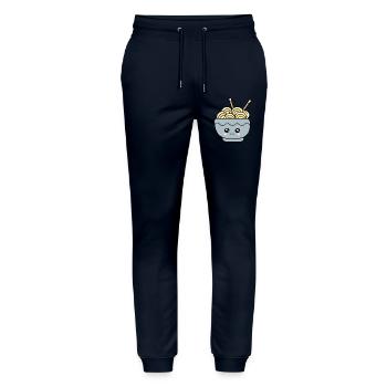 Ramen Noodles Japan Cuisine - Stanley/Stella Mover Unisex Organic Jogging Trousers - navy - Front - Marisol (170cm) & Nik (191cm)