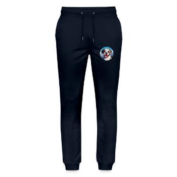 Córdoba Kampfhund Rasse Cartoon Kawaii Watercol - Stanley/Stella Unisex Bio Jogginghose Mover  - Navy - Vorne - Marisol (170cm) & Nik (191cm)