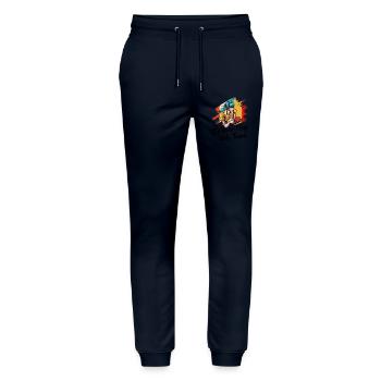 Tischtennis - Stanley/Stella Unisex Bio Jogginghose Mover  - Navy - Vorne - Marisol (170cm) & Nik (191cm)