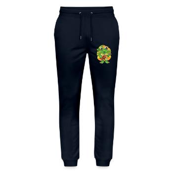 Lustige Frosch Cartoon Sommer Strand Sonnenbrille Gitarre - Stanley/Stella Unisex Bio Jogginghose Mover  - Navy - Vorne - Marisol (170cm) & Nik (191cm)