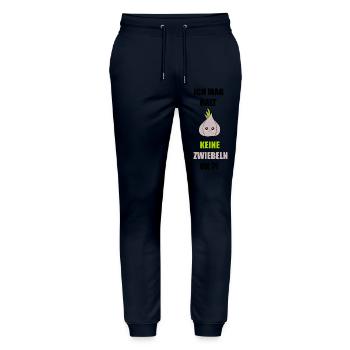 Ich mag keine Zwiebeln - Stanley/Stella Unisex Bio Jogginghose Mover  - Navy - Vorne - Marisol (170cm) & Nik (191cm)
