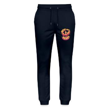 Debout - Pantalon de jogging bio MOVER Stanley/Stella unisexe - marine - Devant - Marisol (170cm) & Nik (191cm)