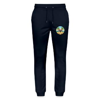Berger De Beauce Hunderasse Cartoon Sonnenbrille Strand - Stanley/Stella Unisex Bio Jogginghose Mover  - Navy - Vorne - Marisol (170cm) & Nik (191cm)