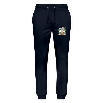 Wolf Lustige Cartoon Sommer Strand Sonnenbrille - Stanley/Stella Unisex Bio Jogginghose Mover  - Navy - Vorne - Marisol (170cm) & Nik (191cm)
