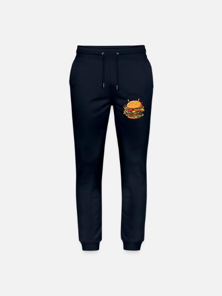 i love u and burger - Stanley/Stella Unisex Bio Jogginghose Mover  - Navy