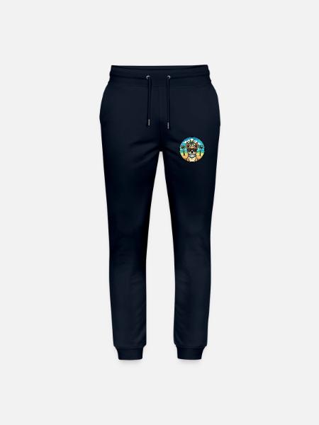 Braque Du Bourbonnais Hunderasse Cartoon Sonnenbrille - Stanley/Stella Unisex Bio Jogginghose Mover  - Navy