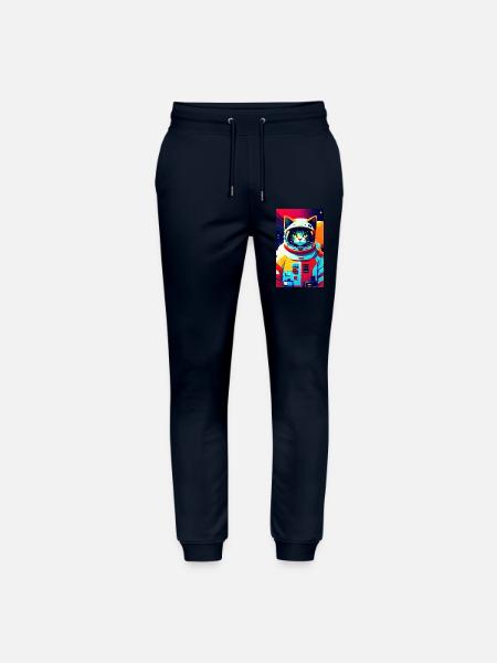 Chat astronaute - Pantalon de jogging bio MOVER Stanley/Stella unisexe - marine