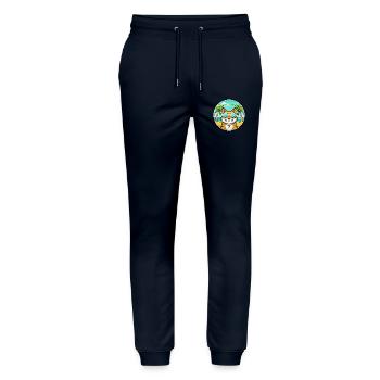 Brasilianisch Kurzhaar Katzenrasse Cartoon Sonnenbrille - Stanley/Stella Unisex Bio Jogginghose Mover  - Navy - Vorne - Marisol (170cm) & Nik (191cm)