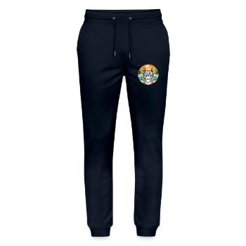 American Curl Katzenrasse Cartoon Sonnenbrille Strand - Stanley/Stella Unisex Bio Jogginghose Mover  - Navy - Vorne - Marisol (170cm) & Nik (191cm)