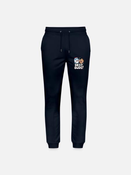 Best Buds! - Stanley/Stella Mover Unisex Organic Jogging Trousers - navy