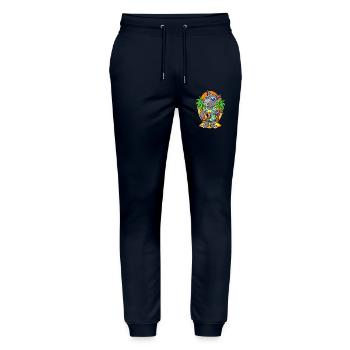 Lustige Tapir Sommer Strand Sonnenbrille Hawaiianisch - Stanley/Stella Unisex Bio Jogginghose Mover  - Navy - Vorne - Marisol (170cm) & Nik (191cm)