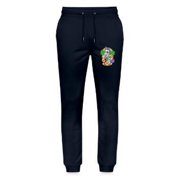 Lustige Einhorn Cartoon Sommer Strand Sonnenbrille - Stanley/Stella Unisex Bio Jogginghose Mover  - Navy - Vorne - Marisol (170cm) & Nik (191cm)