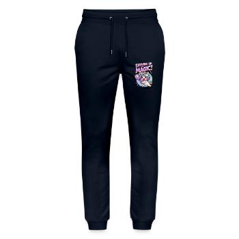 Serving Up Some Magic! - Stanley/Stella Mover Unisex Organic Jogging Trousers - navy - Front - Marisol (170cm) & Nik (191cm)