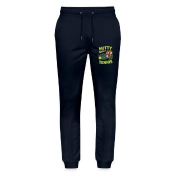 Nutty About Tennis - Stanley/Stella Mover Unisex Organic Jogging Trousers - navy - Front - Marisol (170cm) & Nik (191cm)