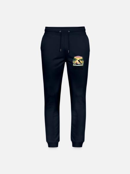 Less Stress, More Stretch - Stanley/Stella Mover Unisex Organic Jogging Trousers - navy