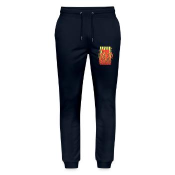 VTT - Pantalon de jogging bio MOVER Stanley/Stella unisexe - marine - Devant - Marisol (170cm) & Nik (191cm)