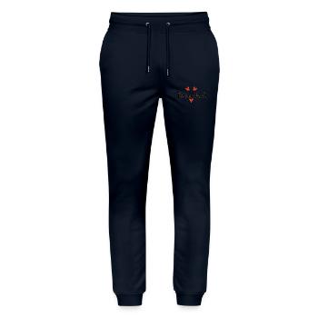RETIREMENT. HAPPY RETIREMENT. HAPPY RETIREMENT - Stanley/Stella Mover Unisex Organic Jogging Trousers - navy - Front - Marisol (170cm) & Nik (191cm)