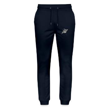 mantaray maori blk white - Stanley/Stella Unisex Bio Jogginghose Mover  - Navy - Vorne - Marisol (170cm) & Nik (191cm)