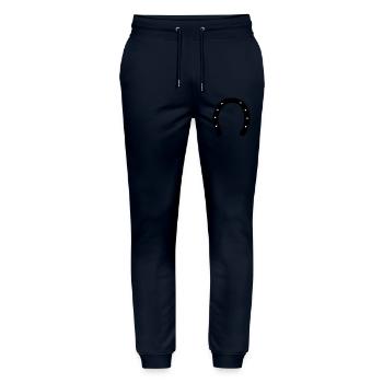 hufeisen - Stanley/Stella Unisex Bio Jogginghose Mover  - Navy - Vorne - Marisol (170cm) & Nik (191cm)