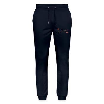 Vögel zur Vogelbeobachtung - Stanley/Stella Unisex Bio Jogginghose Mover  - Navy - Vorne - Marisol (170cm) & Nik (191cm)