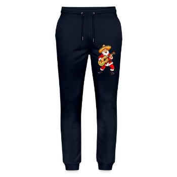 Mariachi Santa Weihnachten - Stanley/Stella Unisex Bio Jogginghose Mover  - Navy - Vorne - Marisol (170cm) & Nik (191cm)