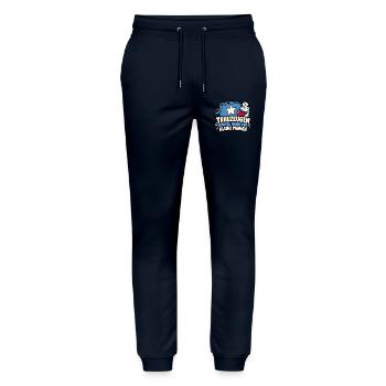 Trauzeugen – Große Momente, kleine Pannen - Stanley/Stella Unisex Bio Jogginghose Mover  - Navy - Vorne - Marisol (170cm) & Nik (191cm)
