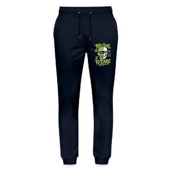 Eis-Totenkopf – Too Cool to Care - Stanley/Stella Unisex Bio Jogginghose Mover  - Navy - Vorne - Marisol (170cm) & Nik (191cm)