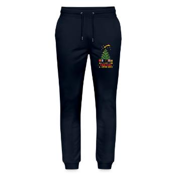 All I want for Christmas - Gamer - Stanley/Stella Unisex Bio Jogginghose Mover  - Navy - Vorne - Marisol (170cm) & Nik (191cm)