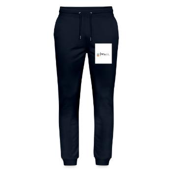 Alpine Vibes Kabelbahn Logo - Stanley/Stella Unisex Bio Jogginghose Mover  - Navy - Vorne - Marisol (170cm) & Nik (191cm)