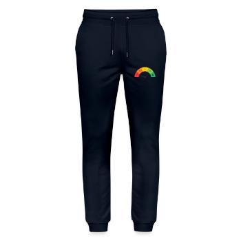 Stimmungsbarometer Tiefpunkt - Stanley/Stella Unisex Bio Jogginghose Mover  - Navy - Vorne - Marisol (170cm) & Nik (191cm)