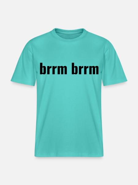 brrm brrm -  RELAXED FIT Unisex Organic T-Shirt - pool blue