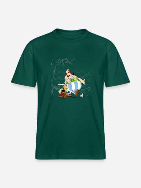 Asterix & Obelix con Dogmatix in the Wild -  Maglietta ecologica Unisex RELAXED FIT - foresta