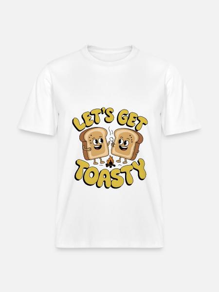 Lass uns warm werden - RELAXED FIT Unisex Organic T-Shirt - Weiß