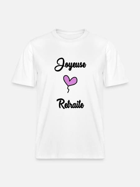 RETIREMENT. RETIREMENT. RETIRED. RETIREMENT -  RELAXED FIT Unisex Organic T-Shirt - white