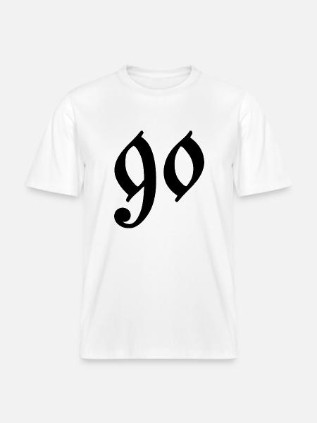 90 -  T-shirt unisexe RELAXED FIT en coton bio - blanc