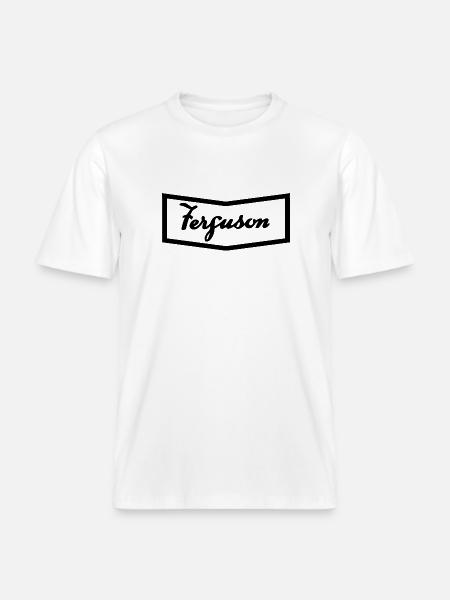 Ferguson TE20 hood logo -  RELAXED FIT Unisex Organic T-Shirt - white