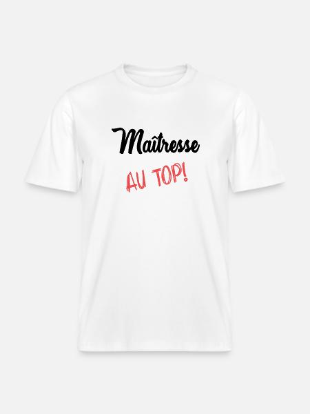 MISTRESS - RELAXED FIT Unisex Organic T-Shirt - white